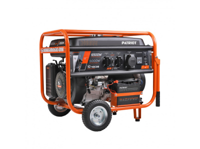 Бензиновый генератор PATRIOT GRS 7500E (6,0/6,5кВт, эл. стартер, обмотка алюминий)