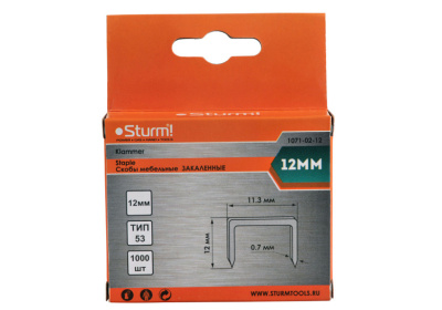 Скобы для степлера STURM 1071-02-12 Скобы для степлера STURM 1071-02-12