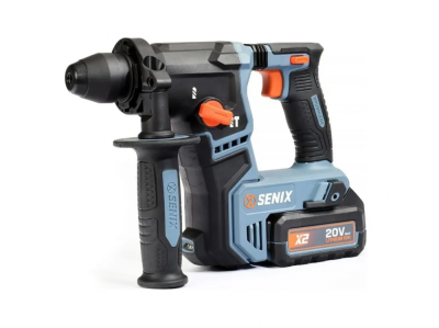Аккумуляторный перфоратор Senix X2 20В, SDS-plus, 1.2Дж, 17 мм, 1х4Ач, ЗУ, кейс