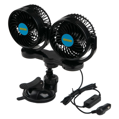 Вентилятор автомобильный TREK Т-708 24V с двумя головами присоска