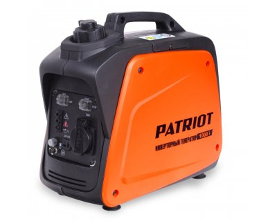 Бензиновый инверторный генератор PATRIOT 1000i ( max 0,9кВт, 1розетка, бак 2,1л) безшум.корпус